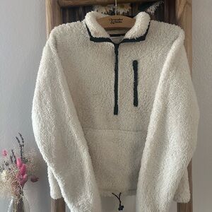 Cream Sherpa Sweater